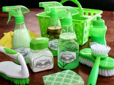 Produtos de limpeza caseiros