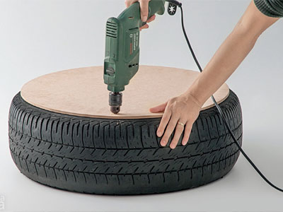 Reaproveite pneus velhos e decore a sua casa