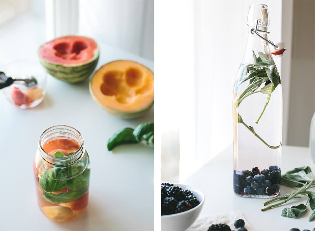 Aprenda a fazer águas aromatizadas de frutas e vegetais